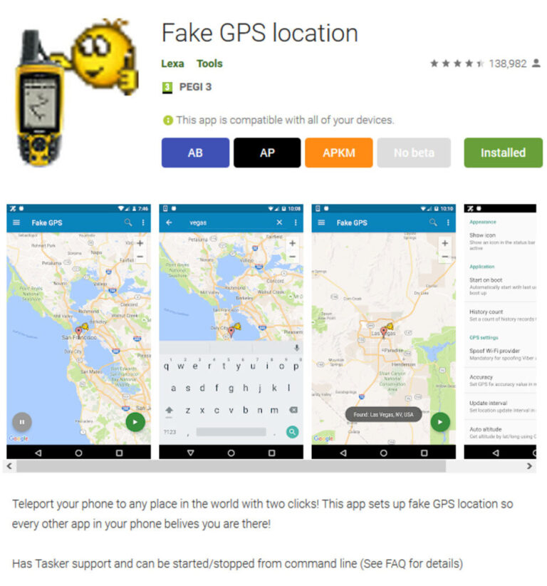 How does fake location app work?