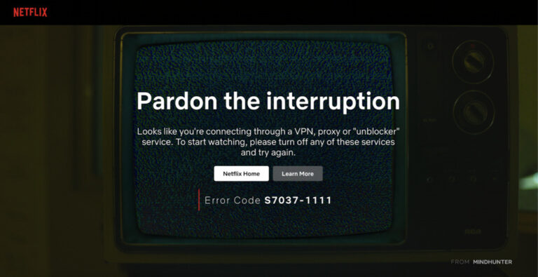 How do I fix Netflix proxy error?