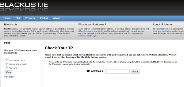 How do you tell if your email has been blacklisted?