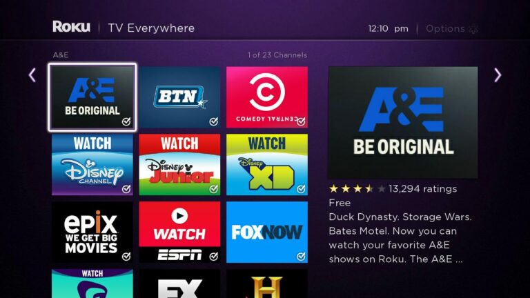 Can Roku play regular TV channels?