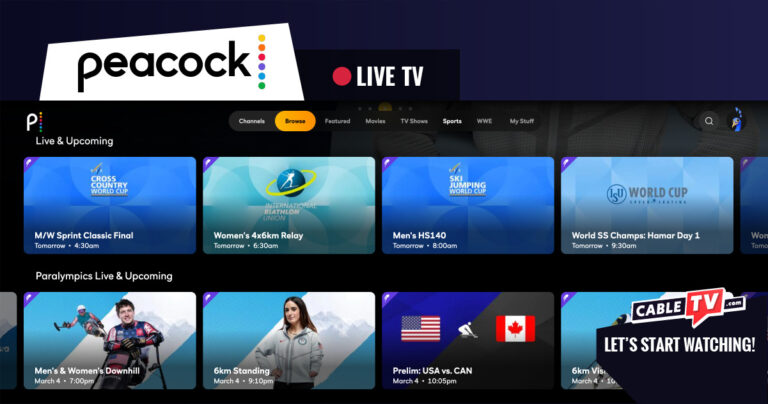 What live sports channels does Peacock have?
