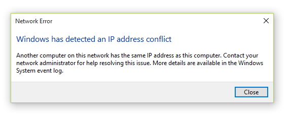 What happens if someone has the same IP address as you?