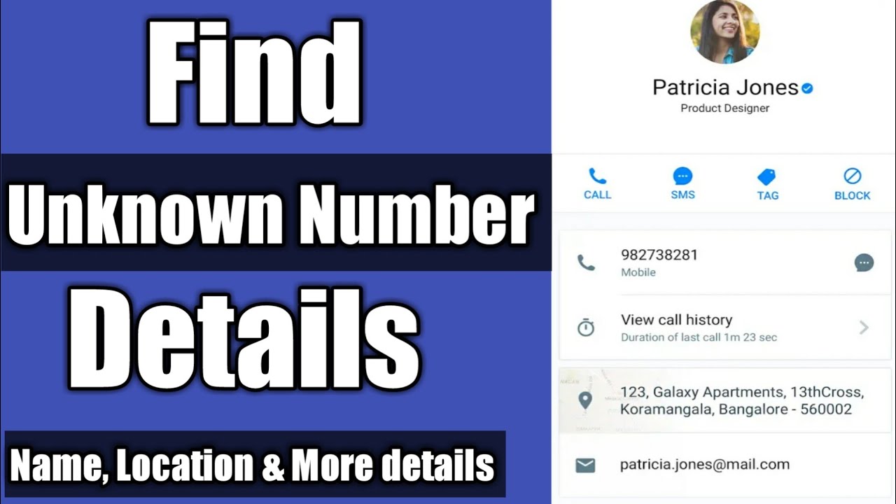how to find out unknown number details