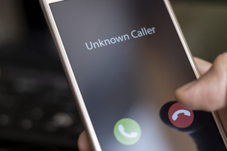 Should I be worried about an unknown caller?