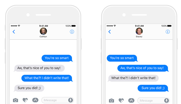 Can someone spoof an iMessage?