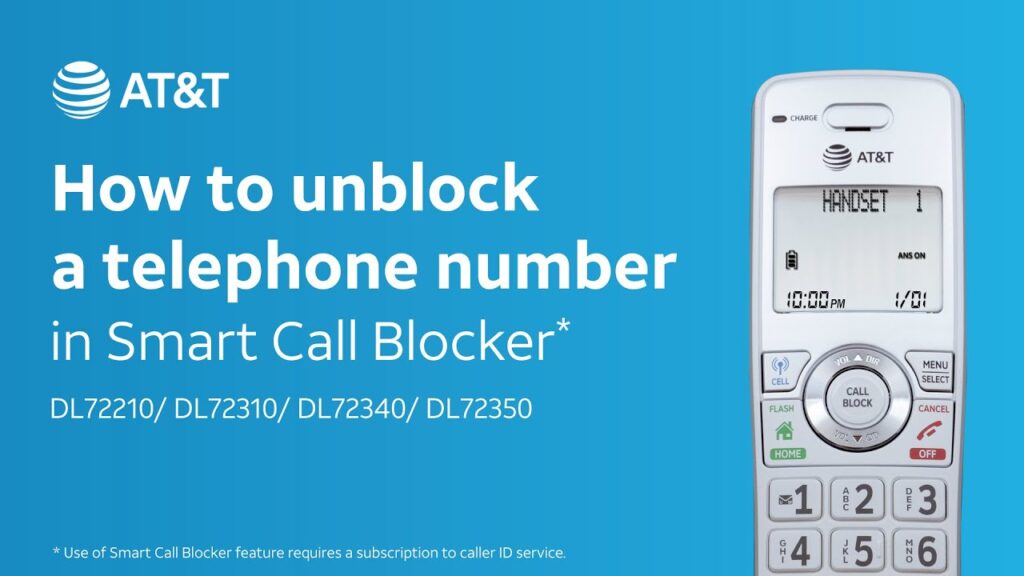 how do you unblock a call on an at&t landline