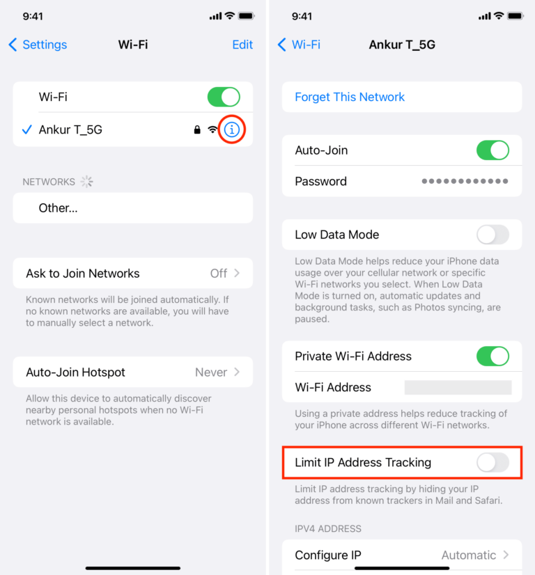 Does turning off Wi-Fi on phone change IP address?
