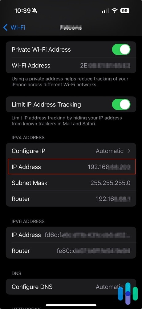 Can someone get your IP on iPhone?