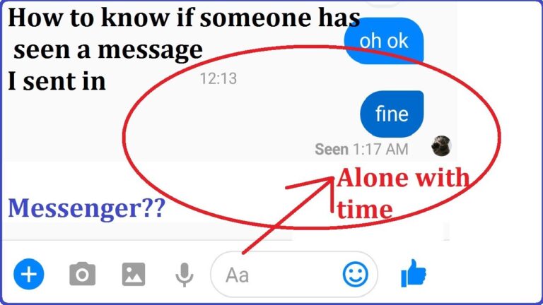 Can you tell if someone is checking your Messenger?