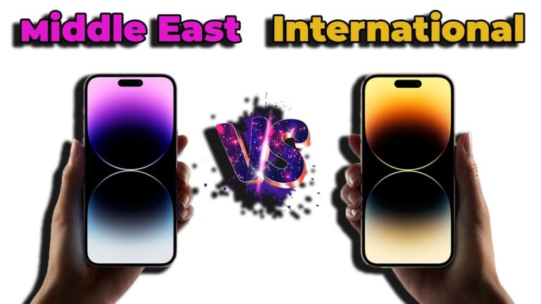 What is the difference between iPhone International and iPhone Middle East?