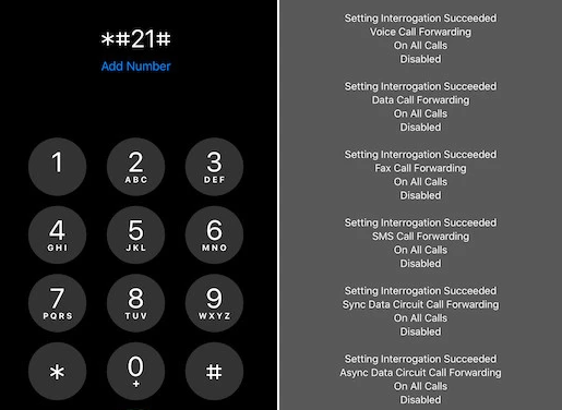 What number can you call to see if your phone is tapped?