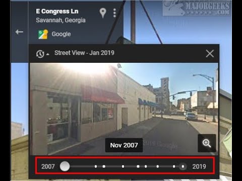 Can you go back 10 years on Google Maps?