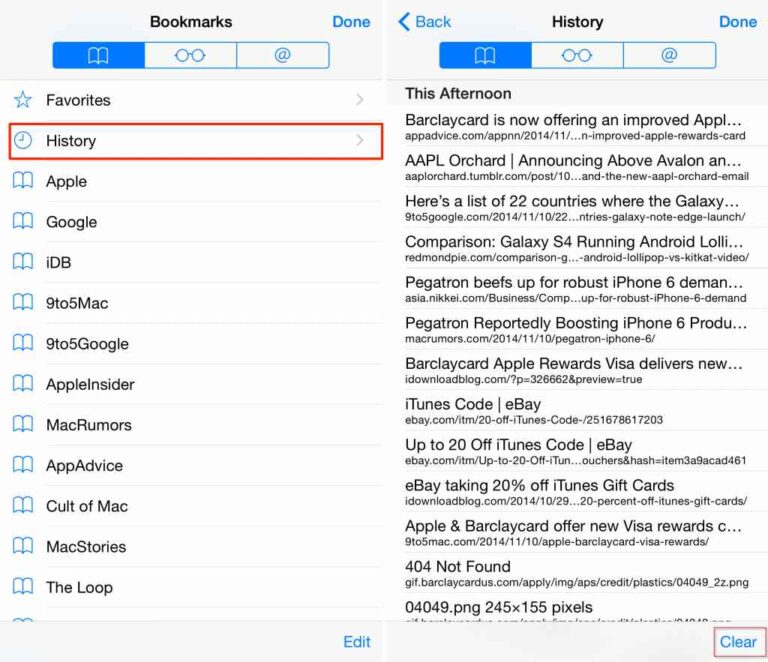 How long does search history last on iPhone?