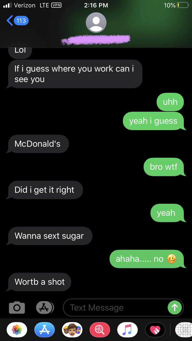 Why did a random person text me?