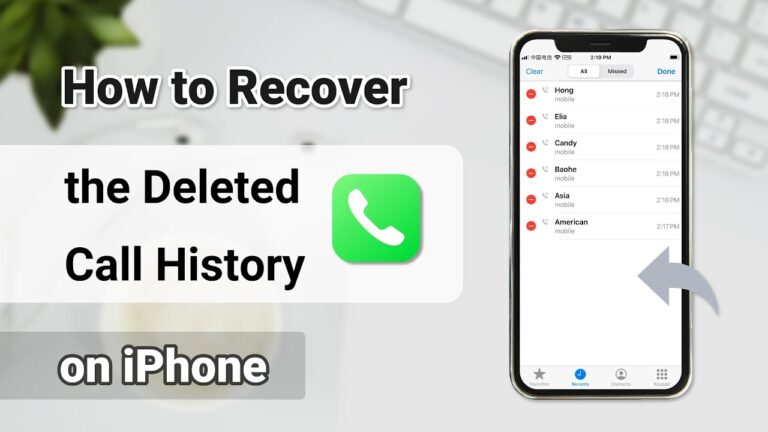 How can I recover deleted history on my iPhone without a computer?