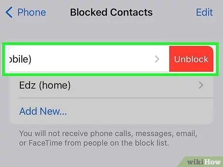 How can I see missed calls from a blocked number?