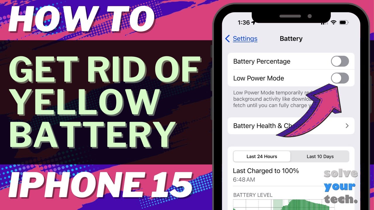 How do you get rid of yellow battery on iPhone? — The Daily VPN